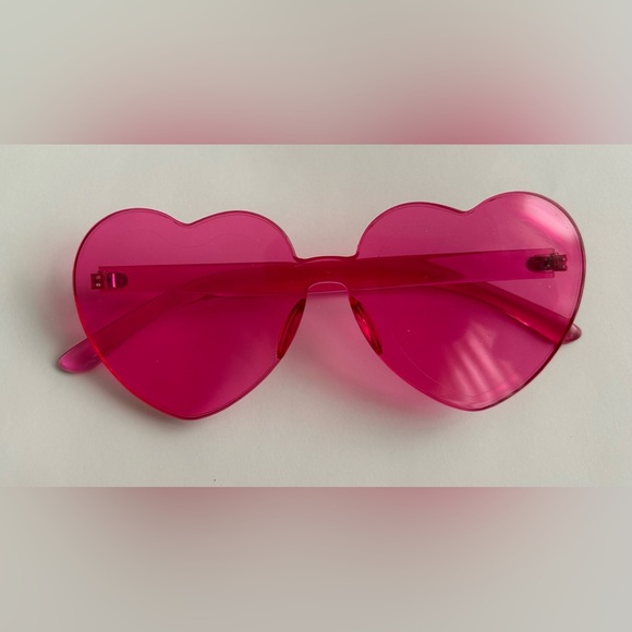 New Red & Pink Novelty Glasses Heart Shaped Pink Women's - Picture 11 of 16